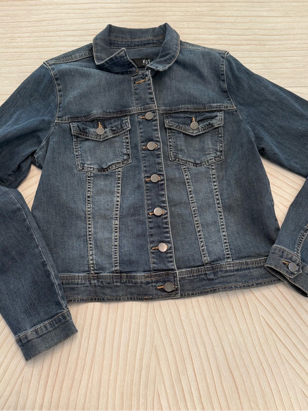 Kut from the Kloth Dark Blue Denim Helena Jacket